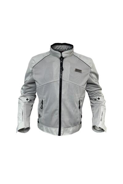 Forte GT 1054 White Stone 7 Parça Full Korumalı Yazlık Motosiklet Montu 3XL Beden Beyaz