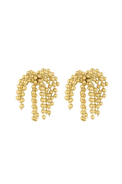 Daniel Klein Mtk11405 Steel Gold Color Earrings
