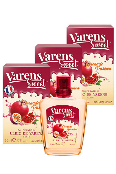 Ulric De Varens Grenade Passion Meyvemsi Kadın Parfüm Edp 3'lü Set 3x50 ml