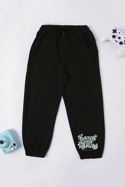 Blue Age Snow Flake Collector - Skm Jogger_5-6Y_Black