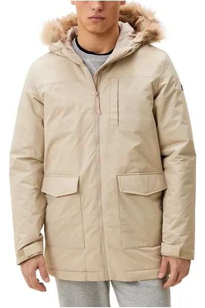 adidas Paveric Fur Par Men's Casual Coat Ix8886 Cream