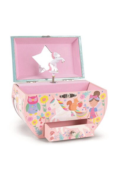 Floss & Rock Müzikli Oval Mücevher Kutusu / Rainbow Fairy *yeni*