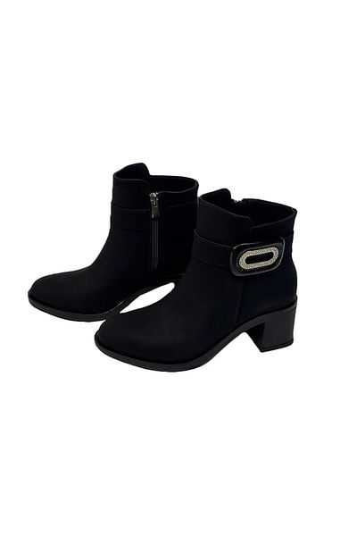 KAFKASLAR AYAKKABI Kafkaslar Short Size 5 cm Thick Heel New Model Boots