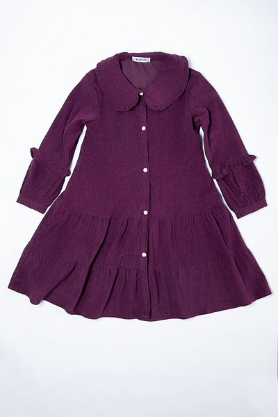 Blue Age Free Spirit - Dresses Woven Dress_9-10Y_Maroon