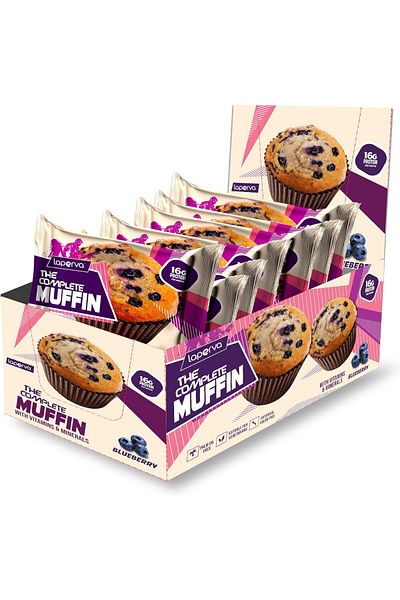 Laperva The Complete Muffin, Blueberry, Pack Of 6 Piece,palm Oil Free,suitable For Vegetarians.