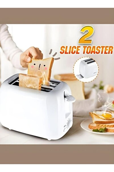 Denx 650 watt bread toaster with 6 different temperature levels for toasting bread