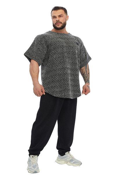 Big Sam Soft Knit Textured Oversize Rag Top - T-Shirt 3359