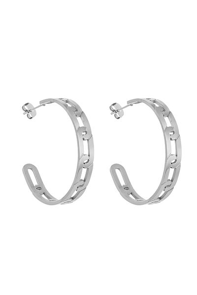 Daniel Klein Mtk11407 Steel Silver Color Earrings
