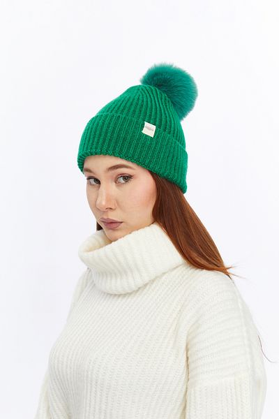 Aghilo Women's Pompom Wool Beret