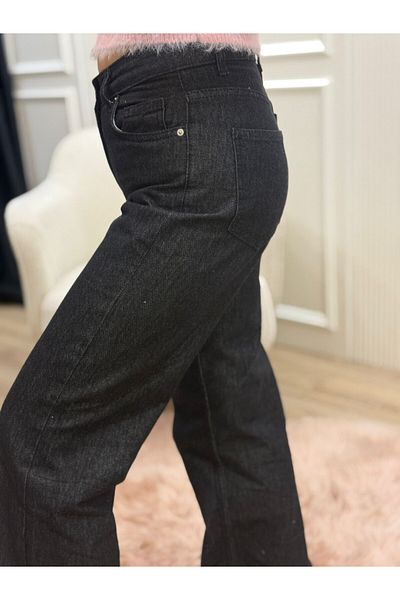 Dilvin Curved Leg Glitter Jeans