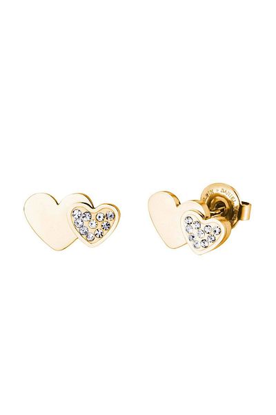Daniel Klein Mtk11417 Steel Gold Color Earrings