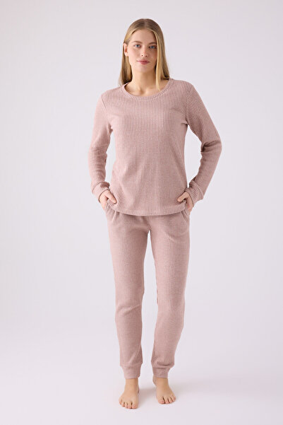 Pierre Cardin Women's Pink Long Sleeve Pajama Set