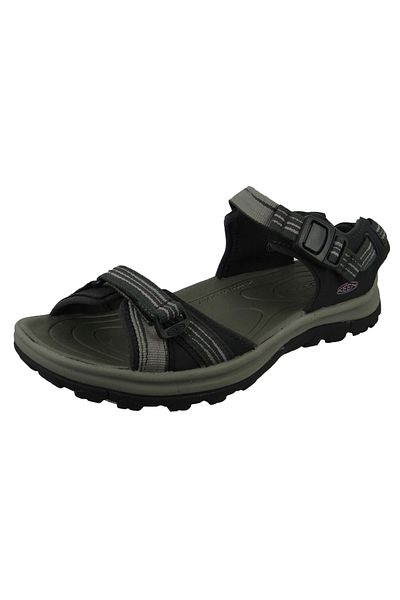 Keen Damen Komfort Sandalen Wanderschuhe Terradora II Open Toe Sandal 1022448 Grau Dark Grey/Dawn Pink P
