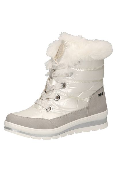 Caprice Damen Stiefel Stiefel G-weite 9-26226-41 Weiß 132 Pearl Comb Textil/synthetik