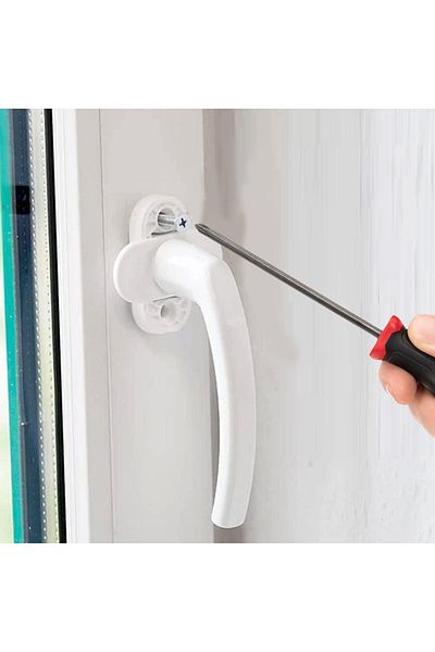 Kenet Ticaret Pvc Pimapen High Quality Aluminum Window Handle White (Non Break - for All Type)