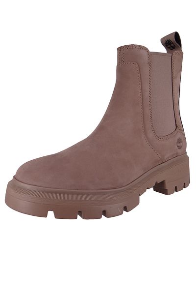 Timberland Damen Sportliche Stiefelette Cortina Valley Chelsea TB0A41EW929 Grau Taupe Nubuck Leder mit GreenSt