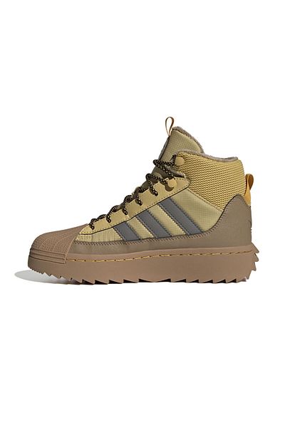 adidas Superstar Winter Trek J - Νεανικές κίτρινες καθημερινές μπότες ID1021