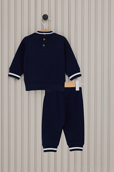 U.S. Polo Assn. Baby Boy Navy Blue 2-Piece Baby Set