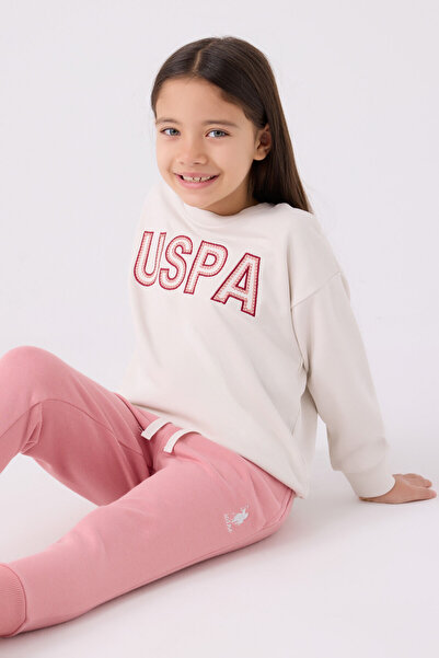 U.S. Polo Assn. U.S. Polo Assn Girls' White Tracksuit Set