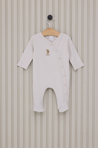 U.S. Polo Assn. Baby Boy Brown Jumpsuit