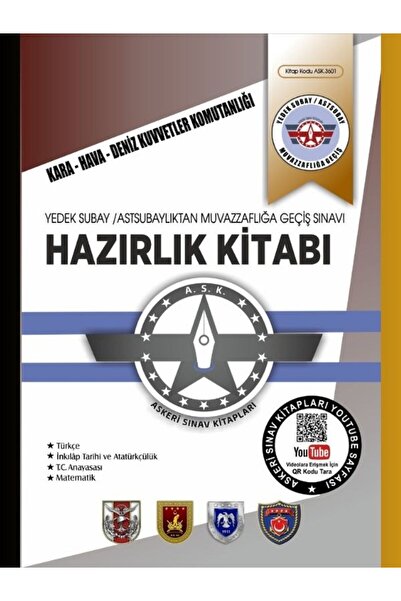 Askeri Sınav Kitapları Yedek Astsubaylıktan Muvazzaf Astsubaylığa Geçiş Sınavı Hazırlık Kitabı