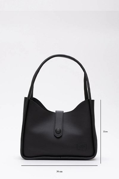 Dias avm Fashionable and Ergonomic Arm and Shoulder Bag with Leather Button Detailed Snap Fastener Makeup Bag