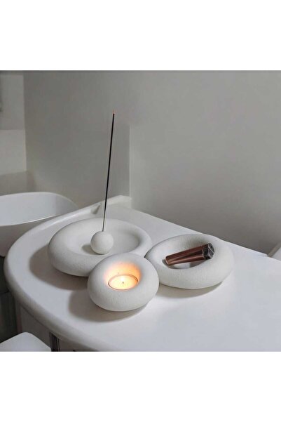 DNZDESIGN White,Irregular Plate,Candle Holder,Incense Burner,Jewelry Plate,Object,Decoration,Home Decor Dnz