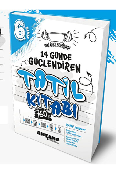 Açı Yayınları 6.Sınıf Ankara Güçlendiren TATİL KİTABI / KAMP Programı / 760 S...