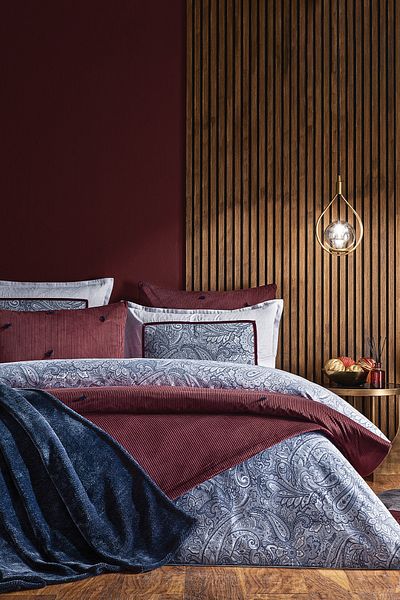 Puffy Rosida Double Eternal Dowry Set - Claret Red