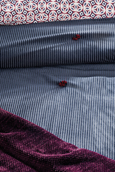 Puffy Luisa Çift Kişilik Eternal Çeyiz Seti - Lacivert