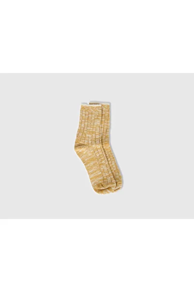 United Colors of Benetton Boy's Mustard Short Mulin Socks