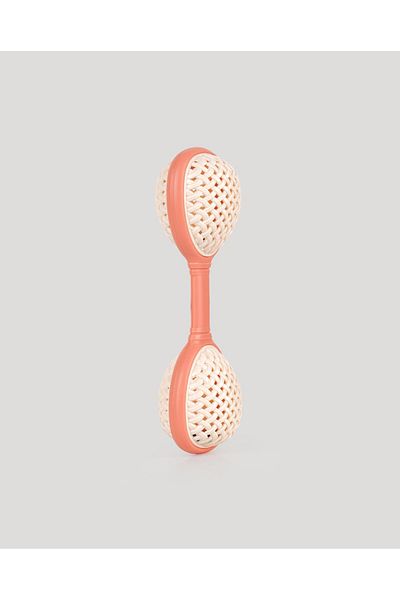lets be child LC Duo Wicker Rattle - لون السلمون