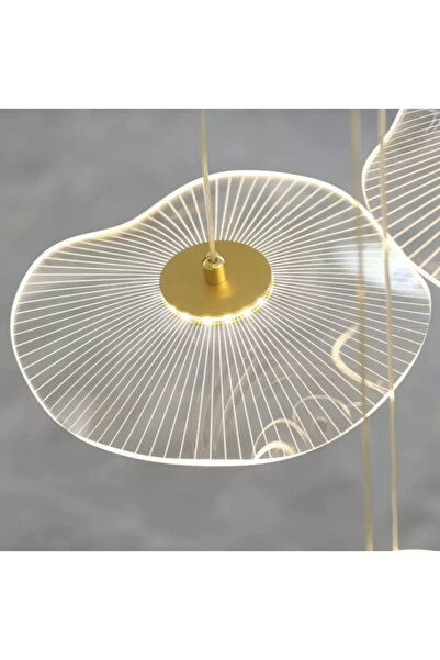Fico Home Modern Tasarım Jellyfish Ledli Aplik Gold Sarı Duvar Apliği