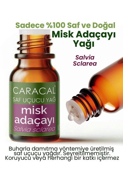caracal 5ml Pure Clary Sage Oil Natural 100% Pure Essential Oil Without Additives Salvia Sclarea Clary Sage Essential Oil