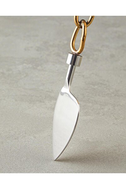 English Home Gold 17.5-19 cm Steel 3-Piece Serving Set - Chain