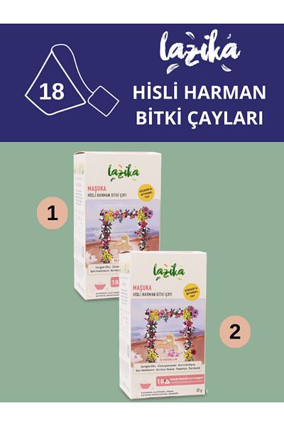 LAZİKA Women's Special Set of 2 Harman Mashuka and Tea-Hisli Pms Tea