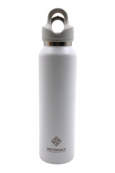 Revomax 473ml White Stainless Steel/Vacuum Thermos - 16 oz