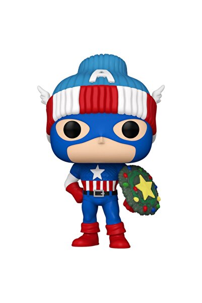 Funko Pop! Marvel: Holiday S4 Captain America Vinyl Figures