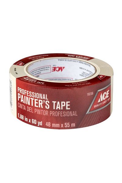ACE Medium Strength Strong Rubber Based Adhesive Painter's Tape 1.88inch x 60yard