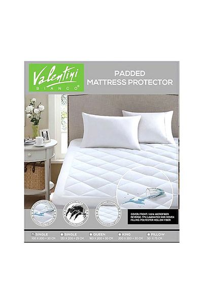 Valentini Classic Twin Hypoallergenic Padded Mattress Cover 120 x 200cm