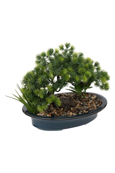 Atmosphera نبات بونساي صناعي سهل الصيانة في بيبل مع وعاء