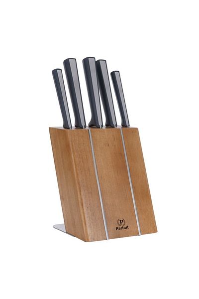 Parfait 5-Piece High Quality Kitchen-Knife Set with Wooden Stand