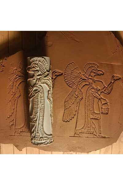 Enbceramic 10 CM ASUR NİSROK DESEN OKLAVASI DESEN RULOSU SERAMİK & POLİMER Kİ...