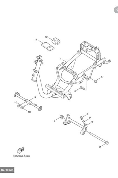 Yamaha Bws 100 Çamurluk Braket