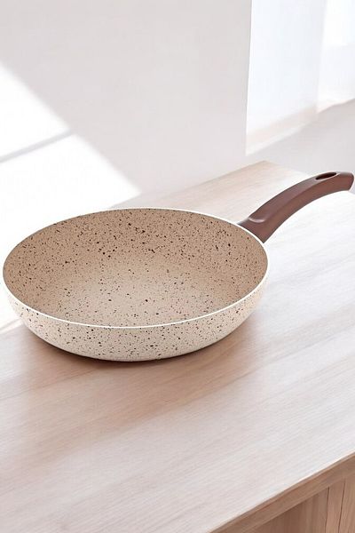 Gökdil Gözde Fireproof Non-Stick 32 Cm Granite Pan Bakelite