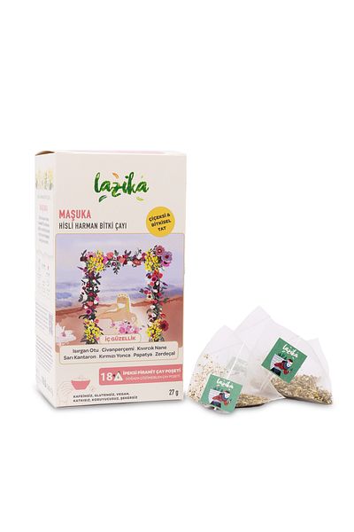 LAZİKA Women's Special Set of 2 Harman Mashuka and Tea-Hisli Pms Tea