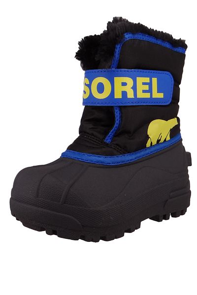 Sorel Kinder Stiefel Winterschuhe Childrens Snow Commander NC1960-010 1869561 Blau 011 Black Super Blue