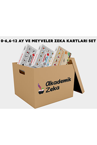 akademik zeka 0-6 Ay - 6-12 Ay Ve Meyveler Zeka Kartları