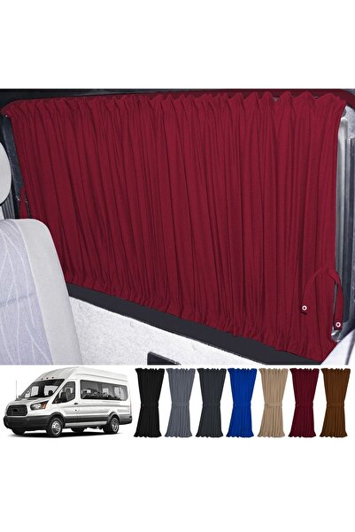 Oto Pandami Fort Transit T18 7.nesil 2014-2023 Uyumlu Bordo Raylı Oto Perde T...