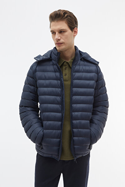 Mudo Quilted Stand Collar Hooded Puffer Jacket